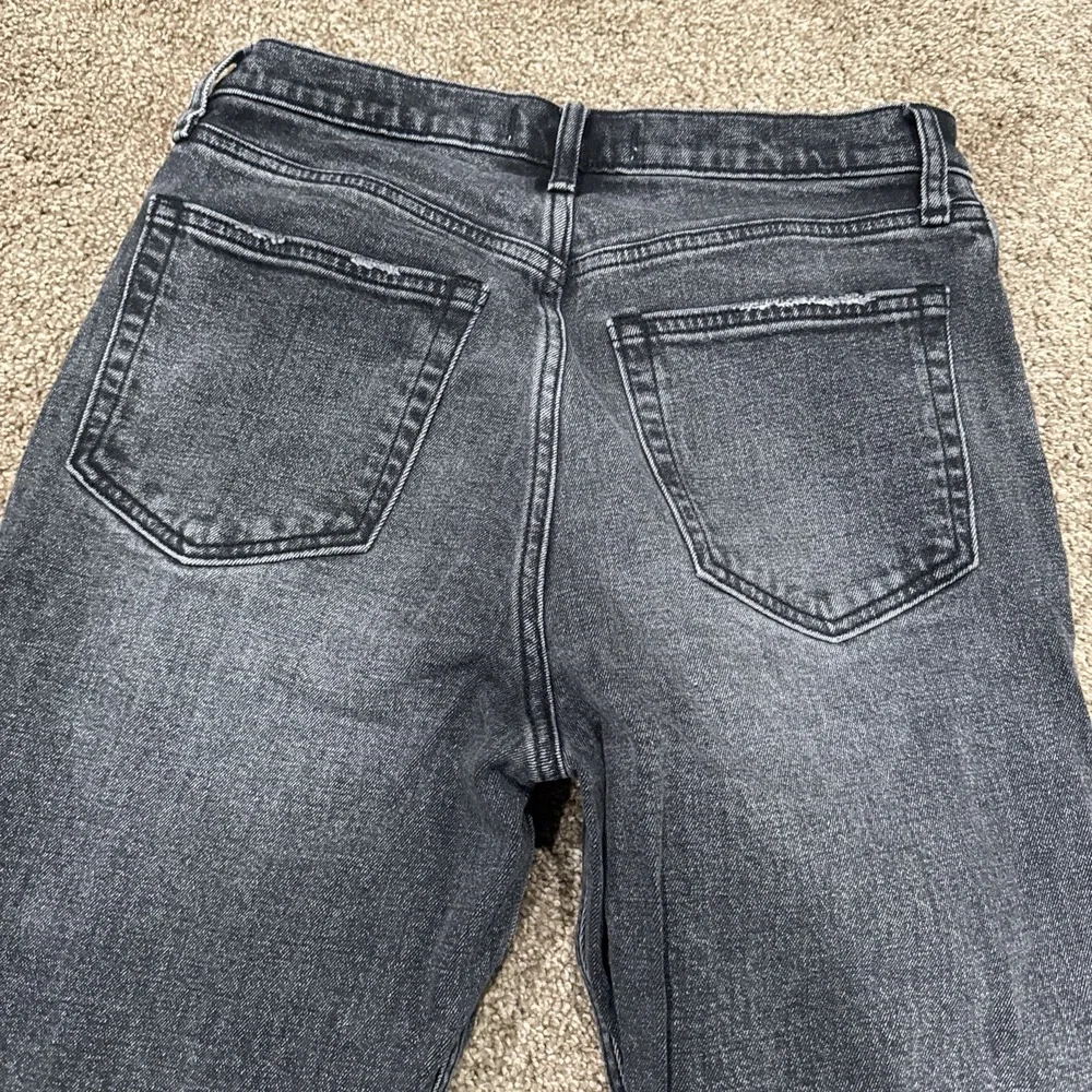 Abercrombie & Fitch Ankle Straight Ultra High Rise Curve Love 8 29 S Short Black